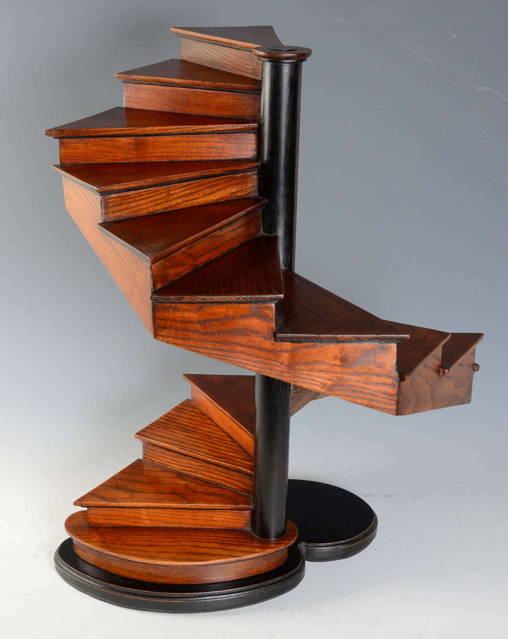 19th Century French Oakwood Masterpiece Spiral Open Stair at 1stdibs