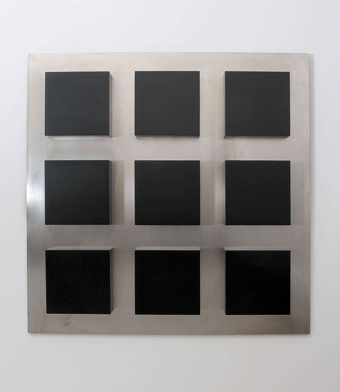 2010 Painted Acrylic on Stainless Steel Orthogonal By Arthur Carter.
 36