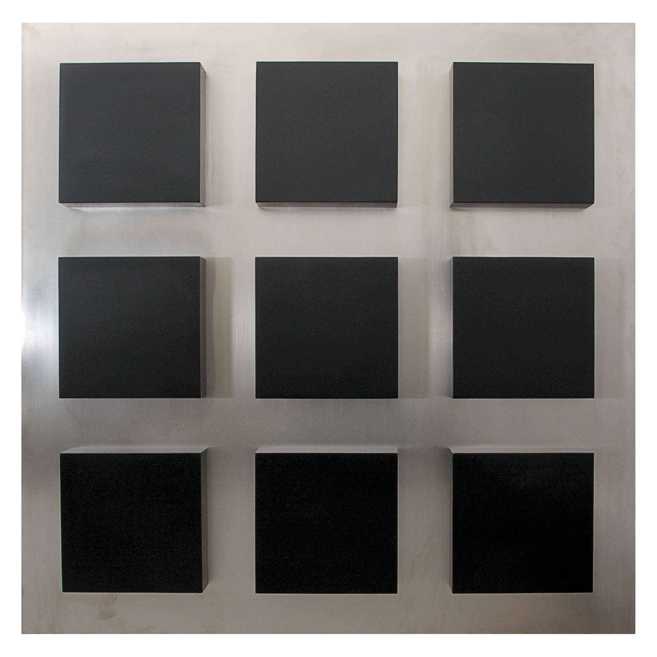 2010 Painted Acrylic on Stainless Steel Orthogonal by Arthur Carter For Sale