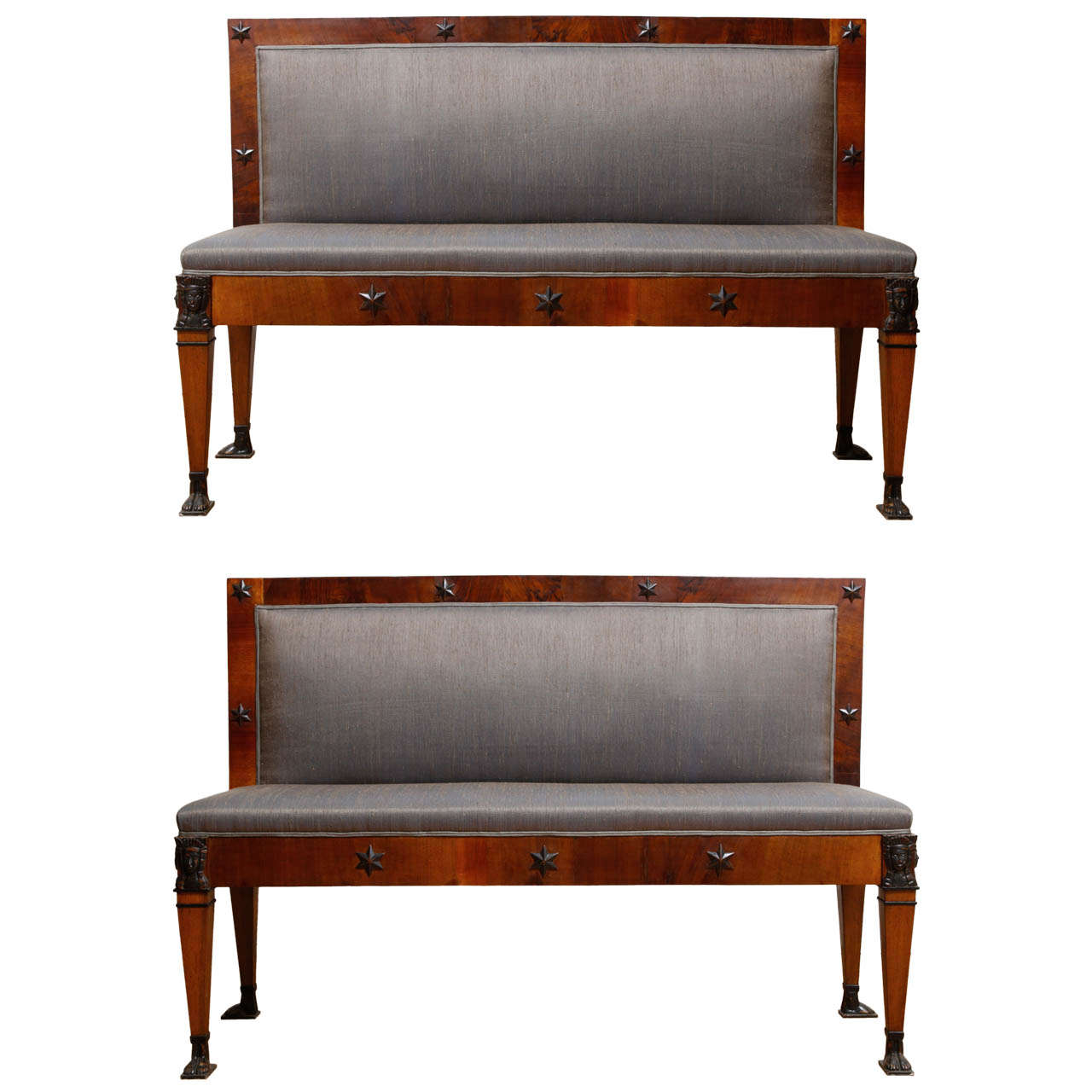 Pair of Italian Empire Benches For Sale