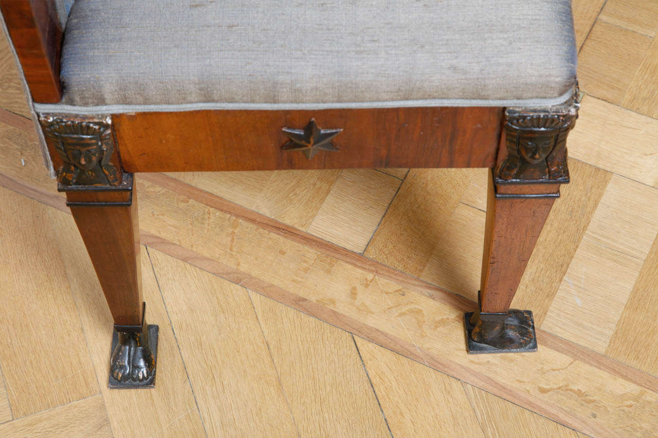 Pair of Italian Empire Benches For Sale 4