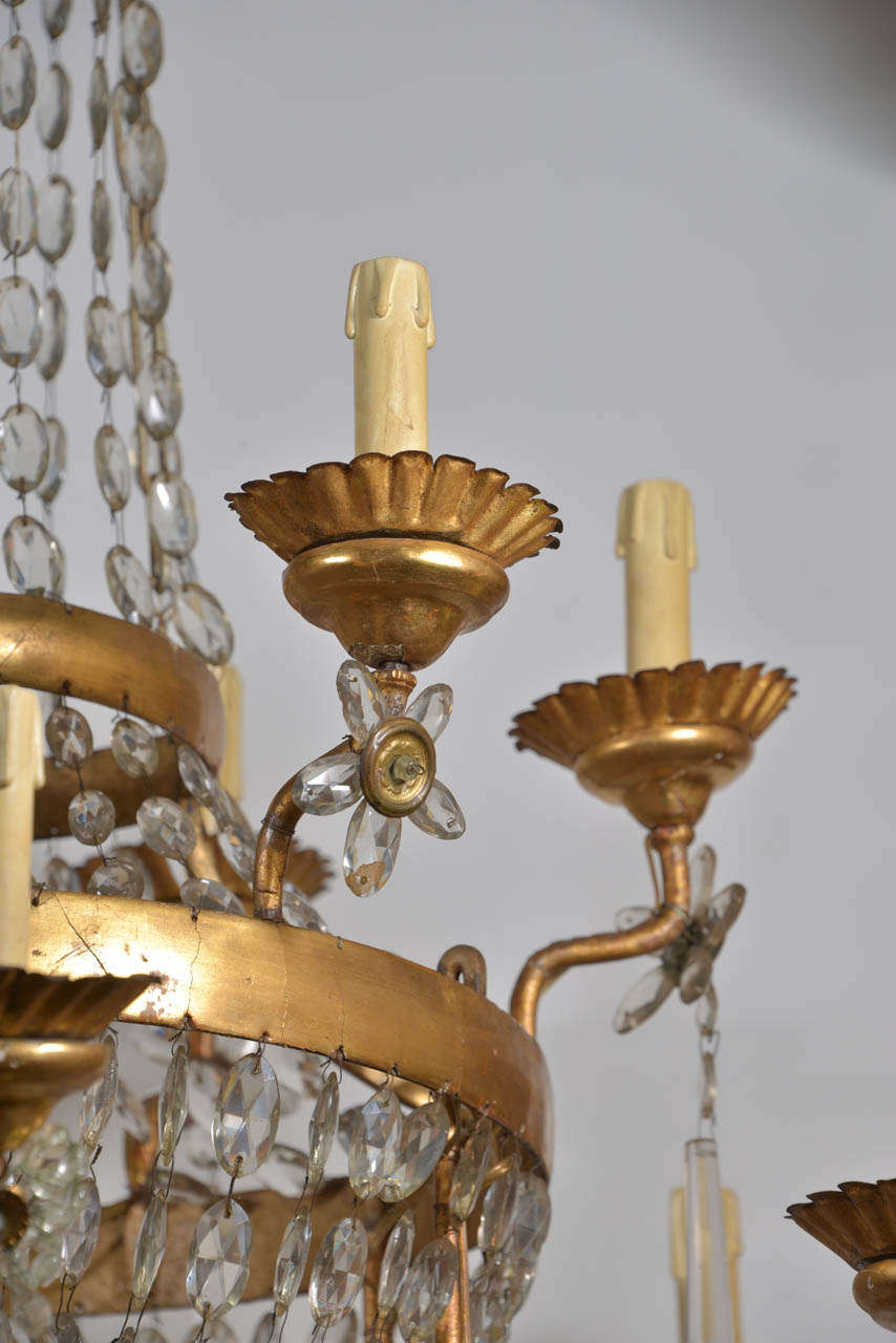 Gilt Early 19th Century Chandelier from Lucca