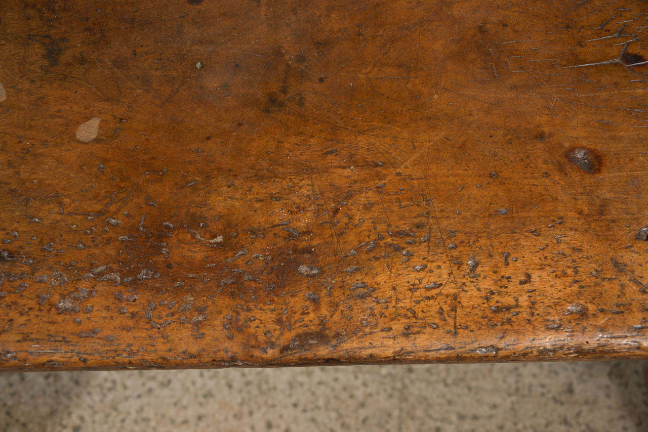 Walnut Early 19th Century Spanish Iron Strap Table
