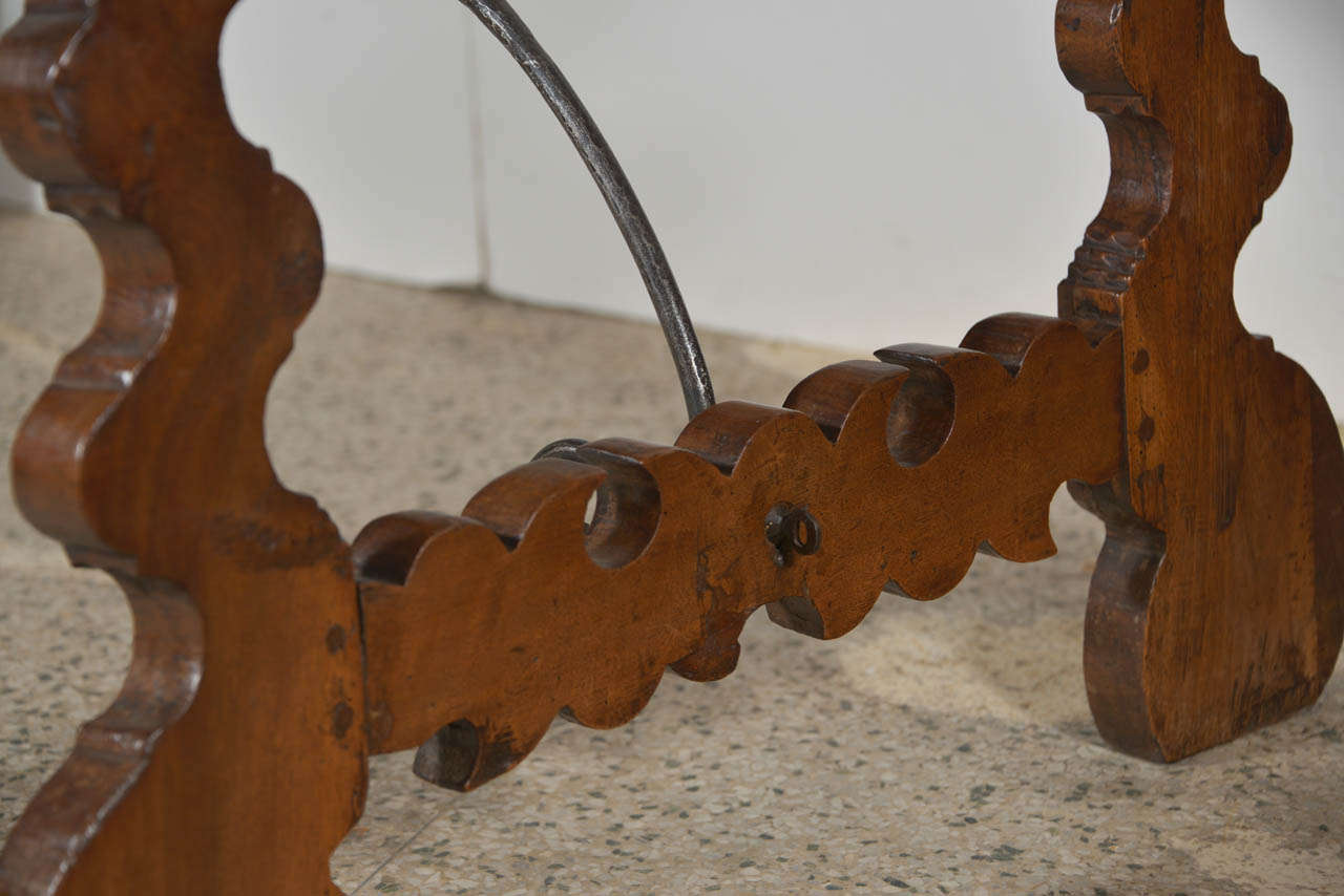 Early 19th Century Spanish Iron Strap Table 4