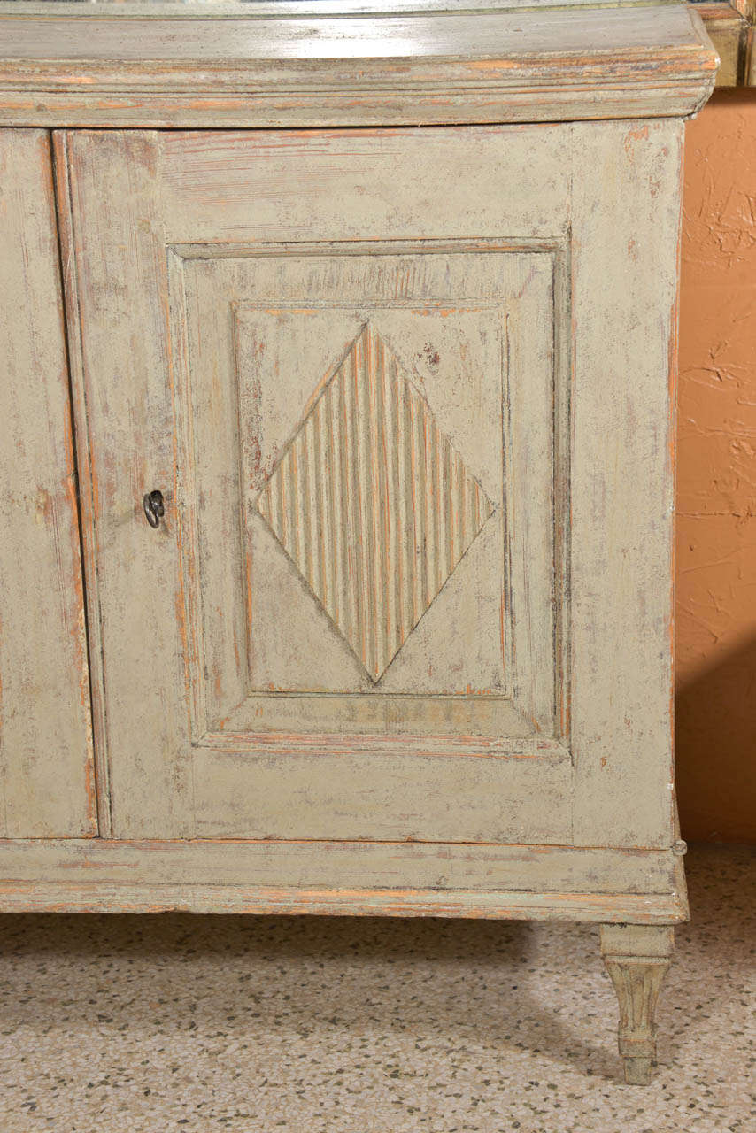 Painted Small Gustavian Cabinet