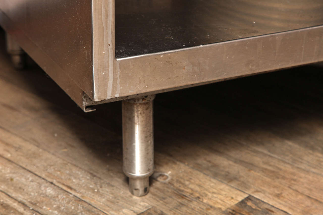 American Stainless Steel Restaurant Counter In Excellent Condition In New York, NY