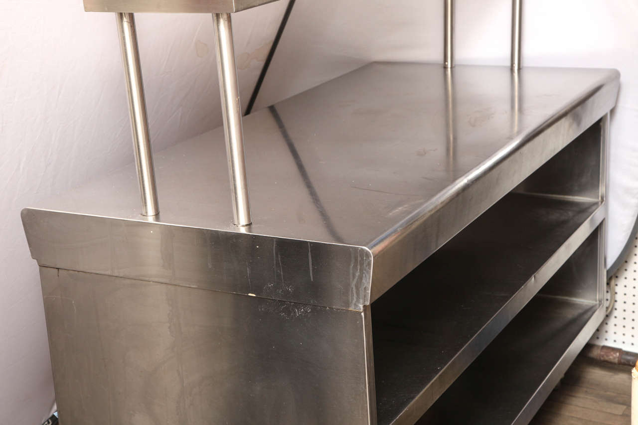 20th Century American Stainless Steel Restaurant Counter