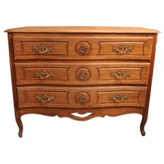 Antique French Fruitwood Chest of Drawers