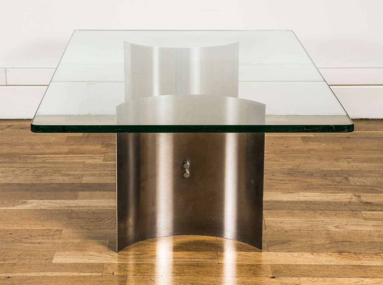 Glass 1970s Coffee Table Attributed to Francoise See For Sale