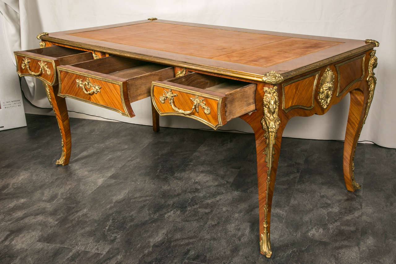 French Louis XV Style Bureau Plat 1