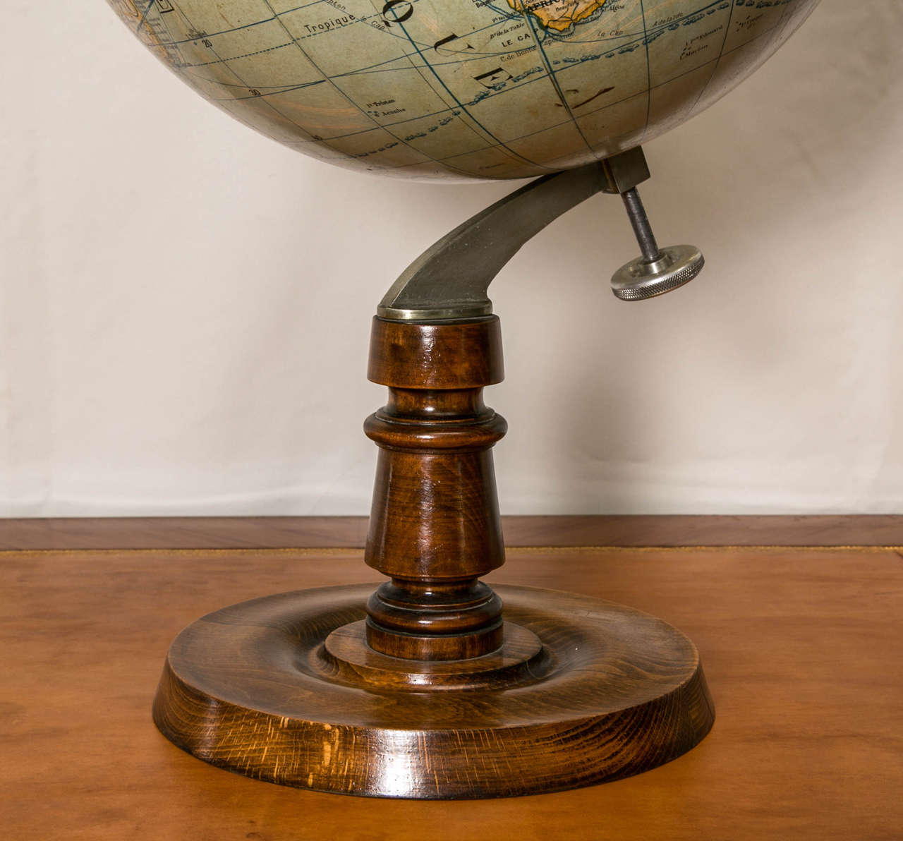 French 20th Century Terrestrial Globe