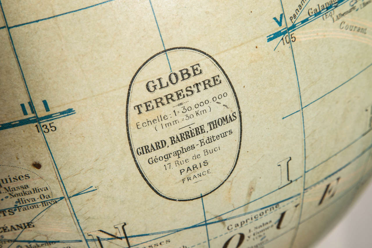 20th Century Terrestrial Globe In Excellent Condition In Paris, FR