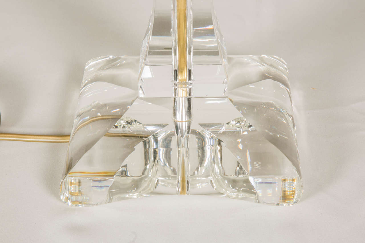 Italian Pair of Lamps in Glass