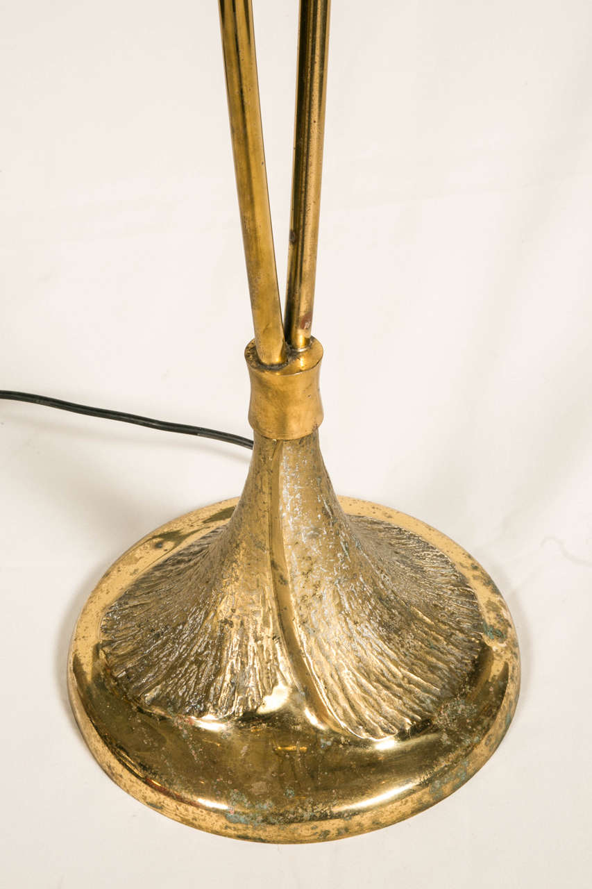 1980 Maison Charles Bronze Floor Lamp In Excellent Condition In Paris, FR