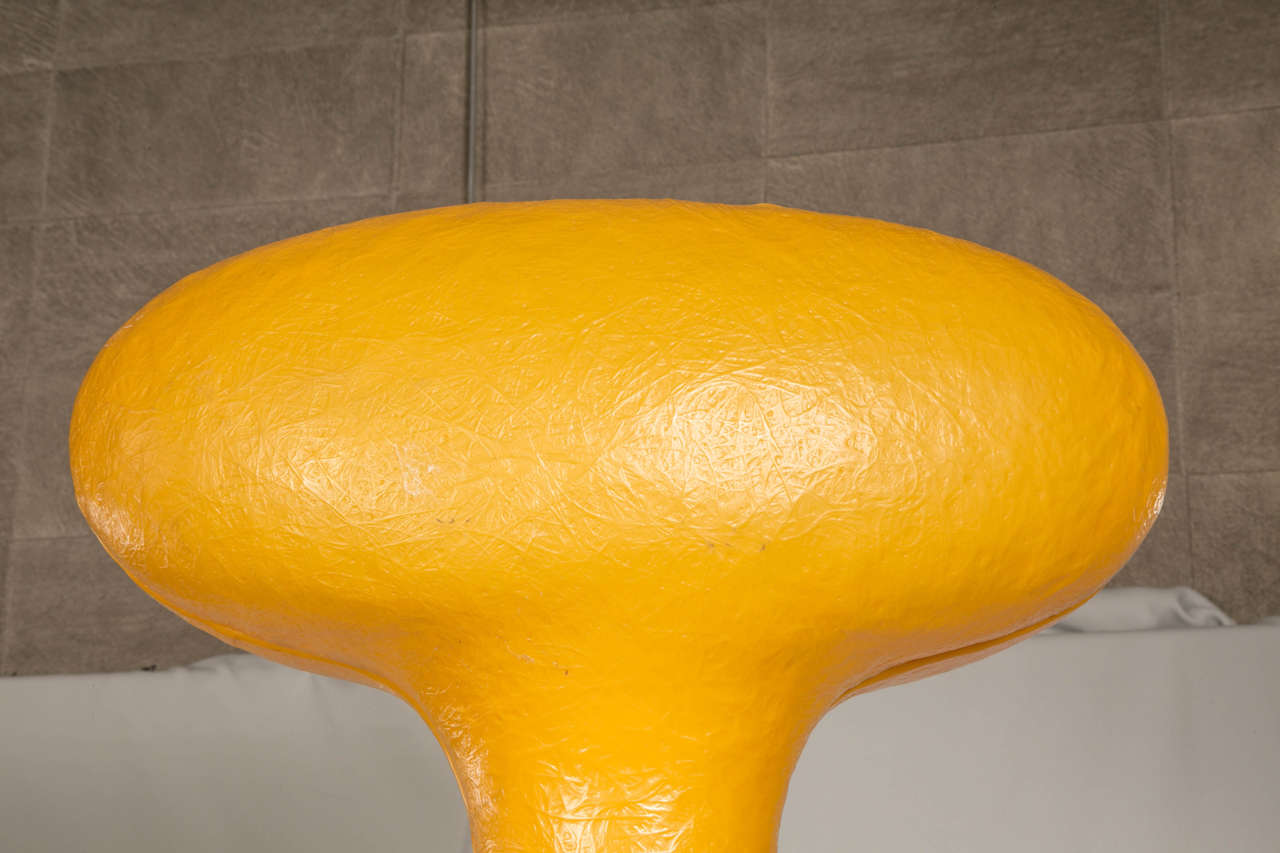 Italian Sculptural Orange  Floor Lamp For Sale