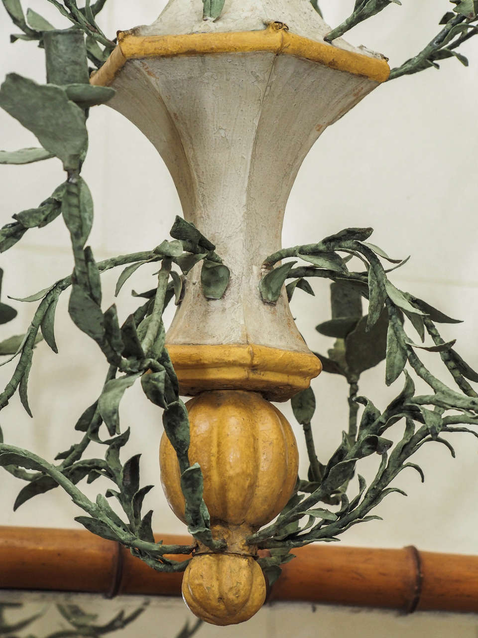 Painted Pair of Late 18th Century L'orangerie Chandeliers