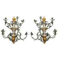 Pair of Late 18th Century L'orangerie Chandeliers