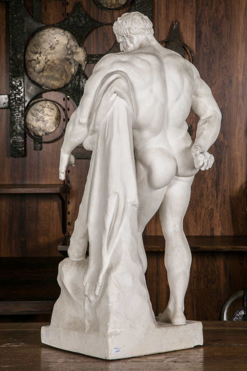 French Plaster Reproduction of the Farnese Hercules