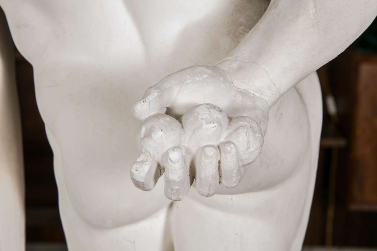 Plaster Reproduction of the Farnese Hercules In Good Condition In Paris, FR