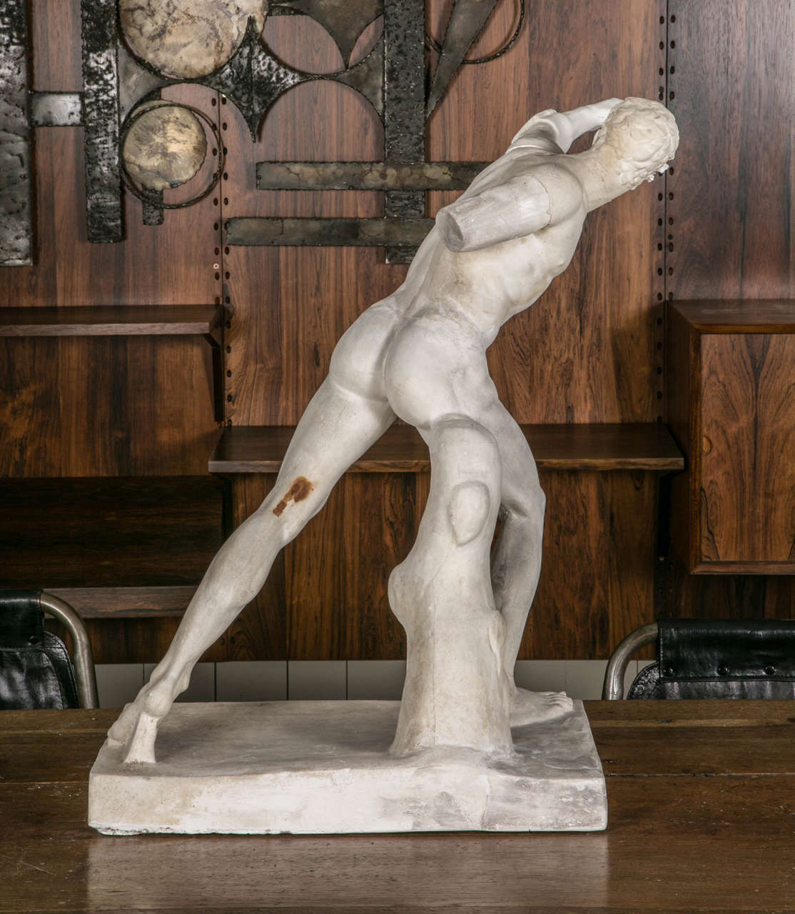 Plaster Reproduction of the Borghese Gladiator, England, circa 1900 1