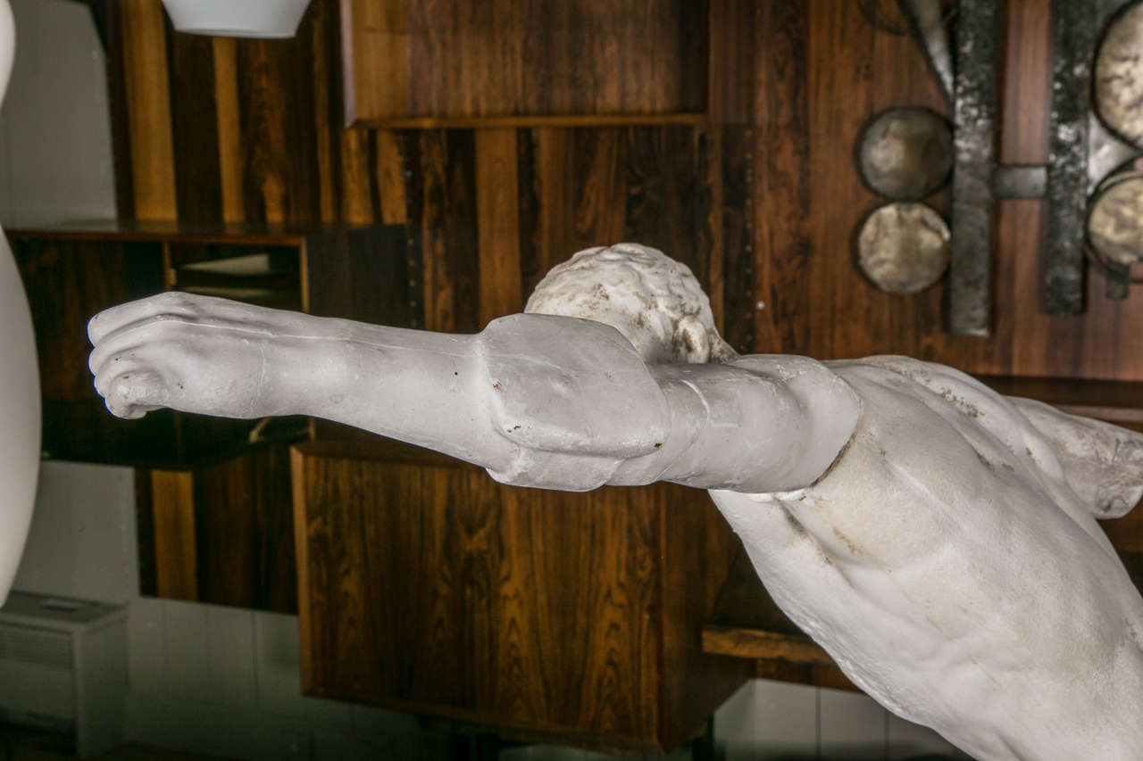 Plaster Reproduction of the Borghese Gladiator, England, circa 1900 3