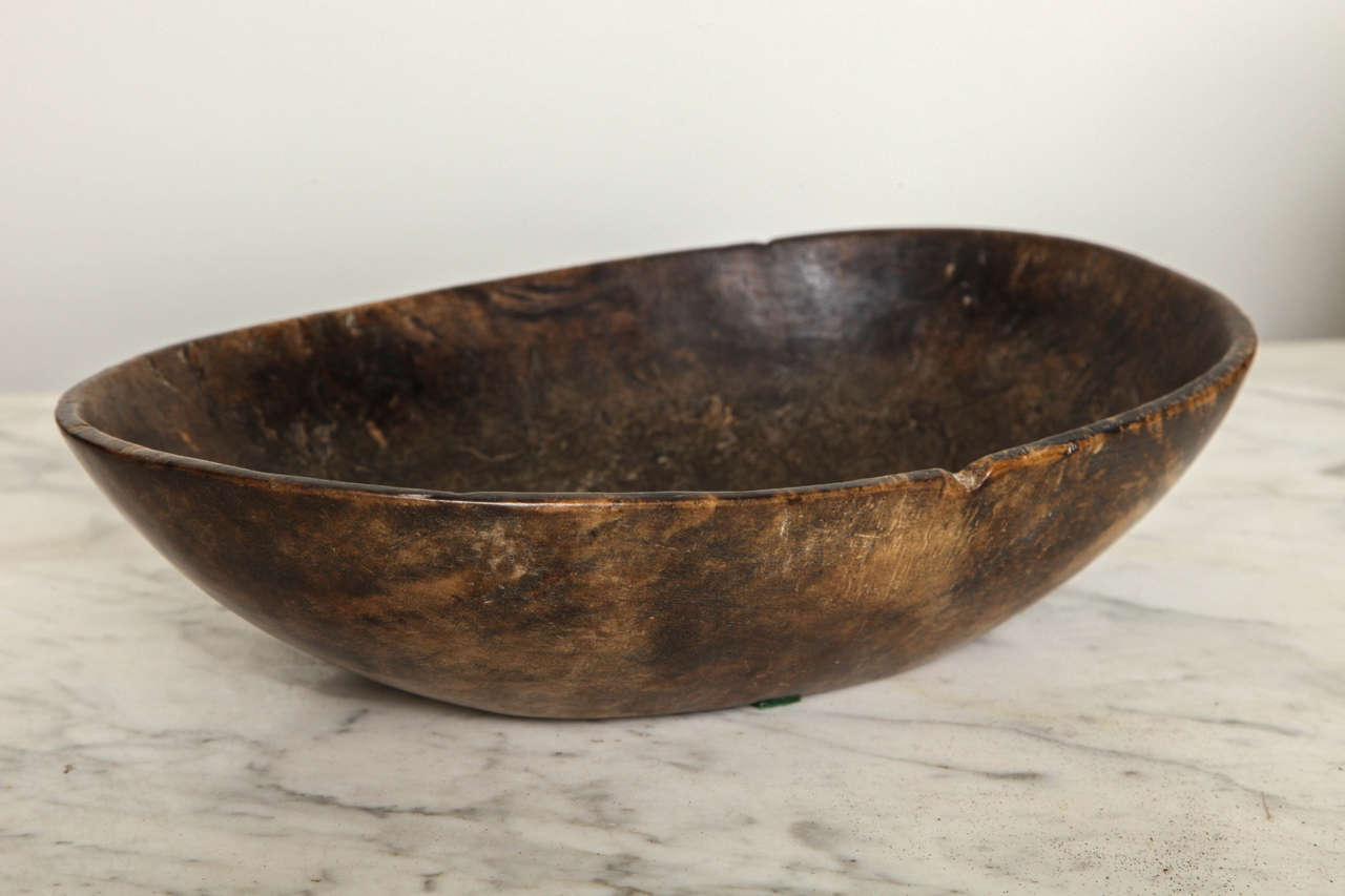 19th Century Collection of Four Swedish Burl Bowls