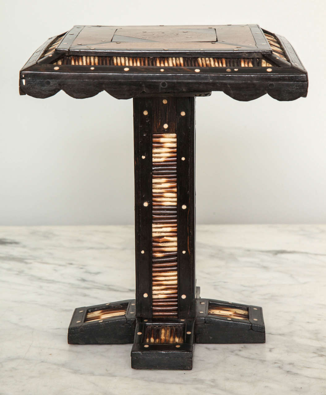Anglo-Indian Miniature Ceylonese Quill Table
