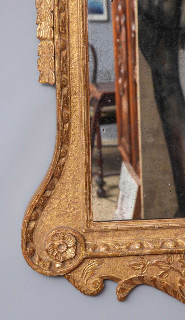 Mid-18th Century Impressive George II Giltwood Palladian Mirror