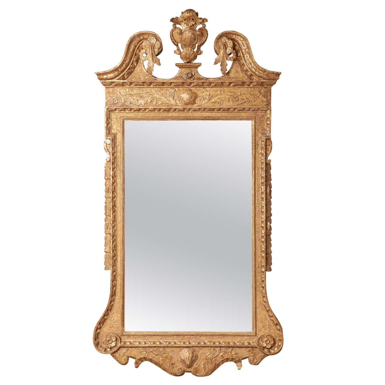 Impressive George II Giltwood Palladian Mirror