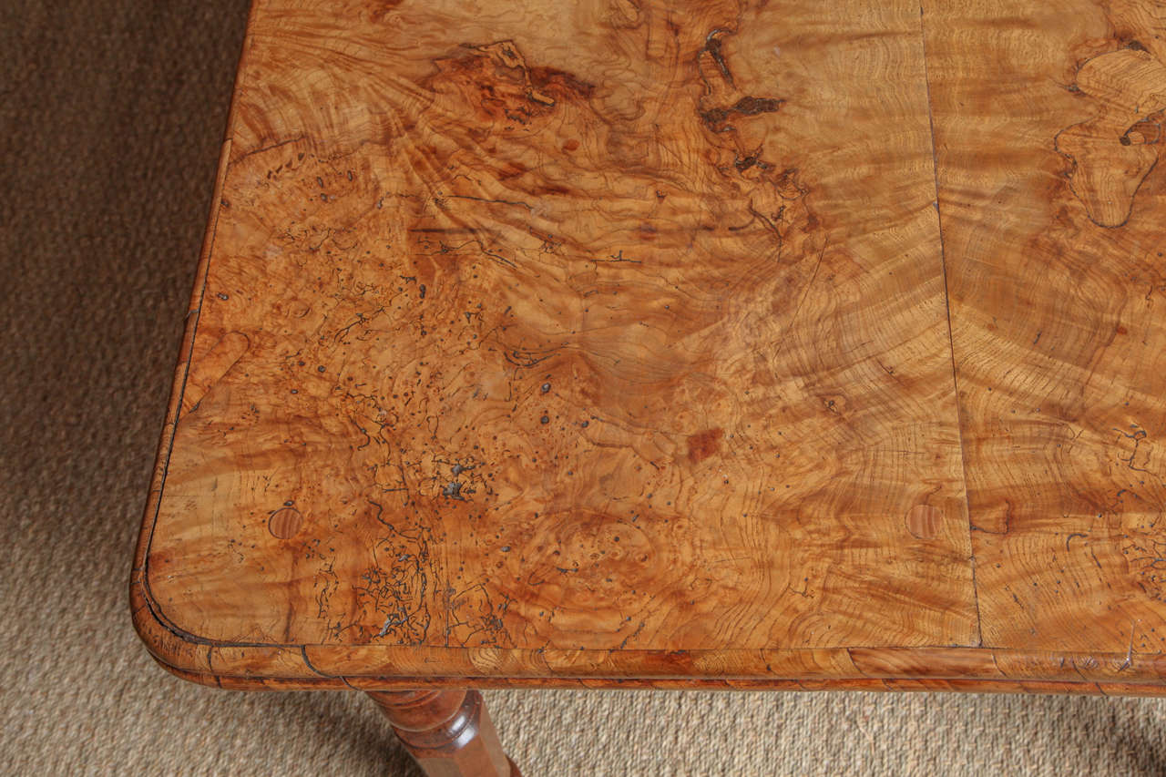 Mid-19th Century Burl Top Ash Table For Sale
