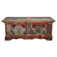 Norwegian Folk Art Marriage Coffer