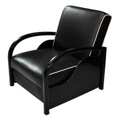 Adjustable Art Deco Lounge Chair