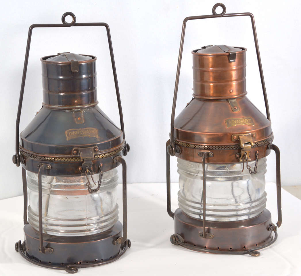 Anchor Ship Lamps, 1950s For Sale at 1stDibs