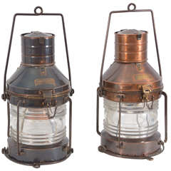 Retro Anchor Ship Lamps, 1950s