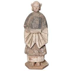 15-16th Century Ming Dynasty Sculpture of a Lady 11