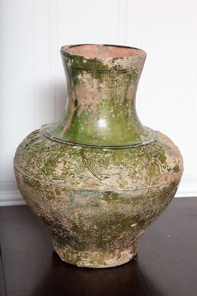 Han Dynasty Green Glaze Vase 1