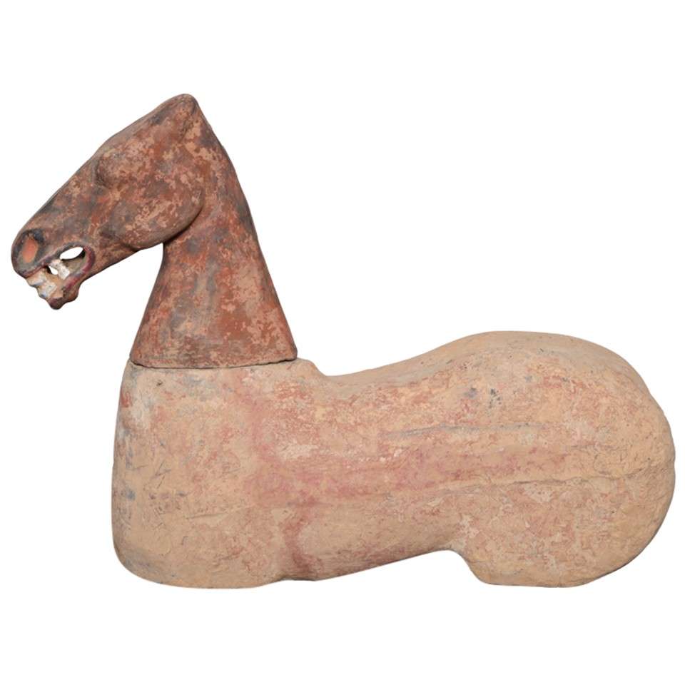 Original Han Dynasty Large Terracotta Horse