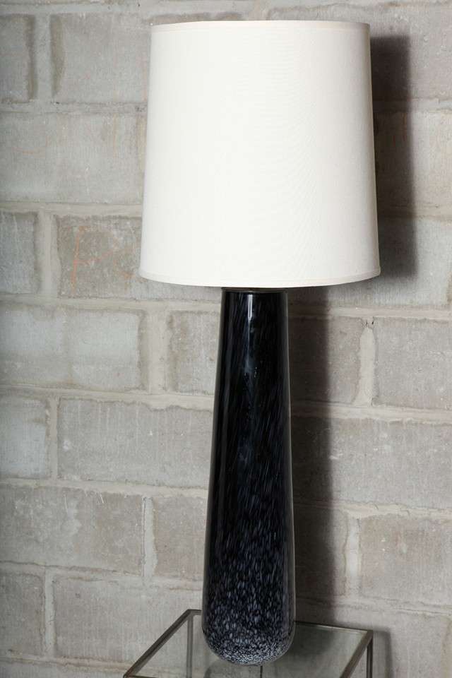 Pair of Monumental Murano Glass Lamps