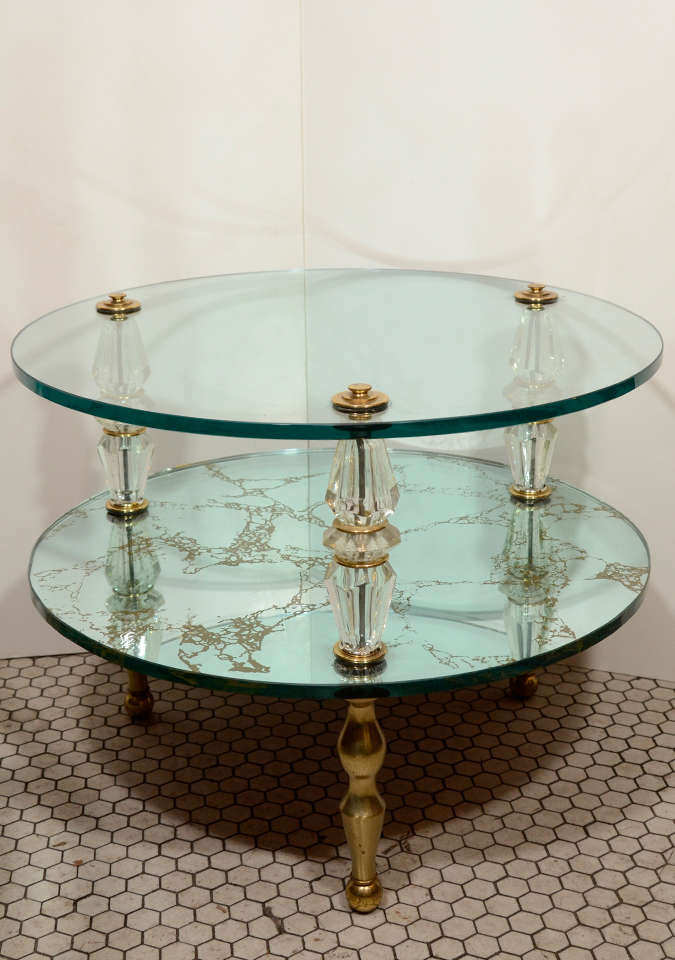 Glass and Mirrored Table