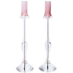 Vintage Cenedese - Pair of candlesticks