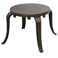 1930s Industrial Art Iron and Granite Table 10