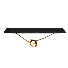 A 1960
s Italian Sculptural Brass And Granite Console