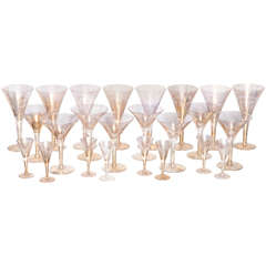 Dorothy Thorpe Gold Fleck Glass Set