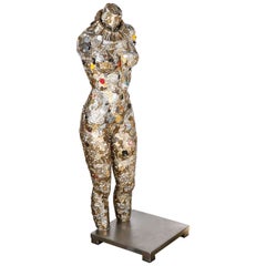 Tall Form Woman Mannequin Key Sculpture