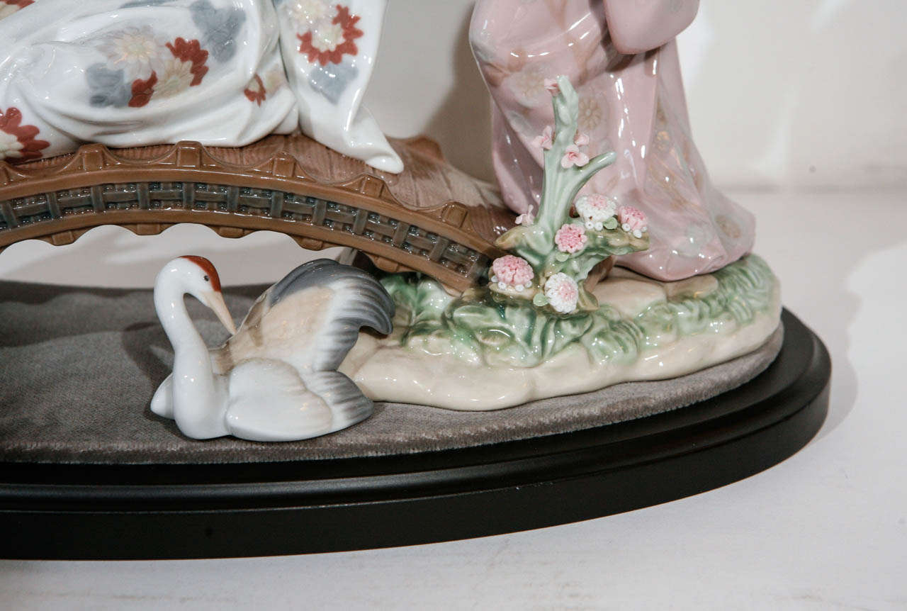 Anglo-japonais Charmante figurine de femme japonaise Lladro en vente