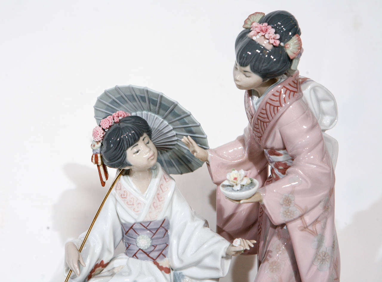 Charming Lladro Japanese Ladies Figurine For Sale at 1stDibs lladro