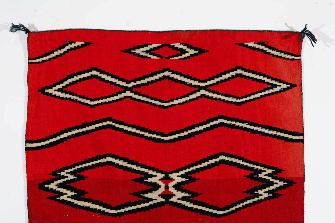 Native American 19th Century Navajo Child's Wearing Blanket