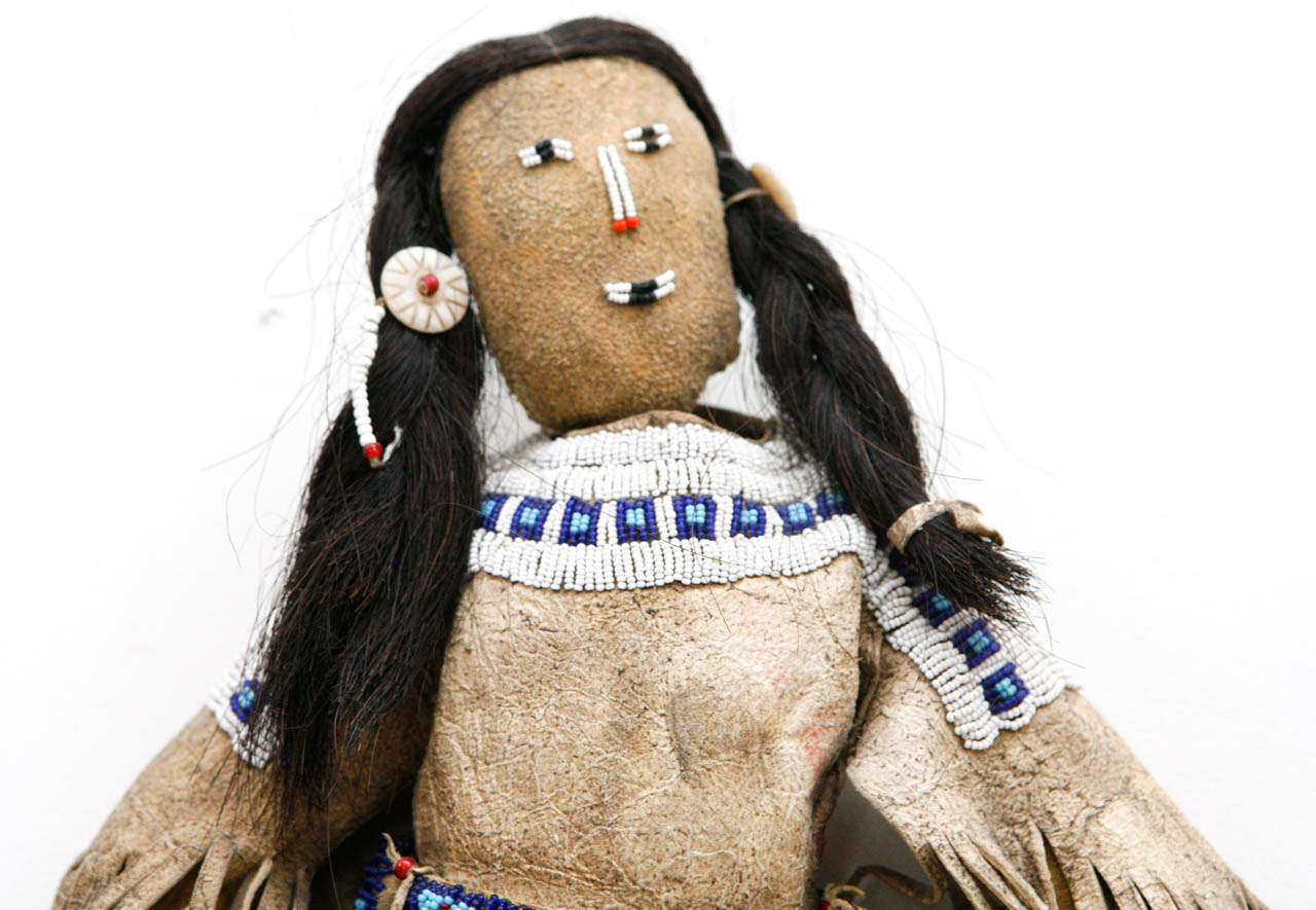 20th Century Plains Indian Female Doll at 1stDibs