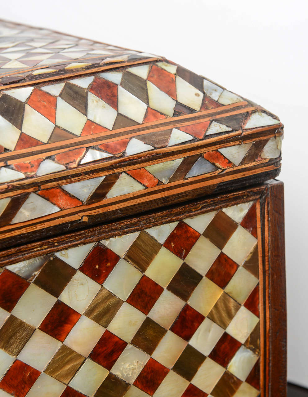 Rare 18th Century Turkish Mother-of-Pearl Inlaid Decorative Box 2