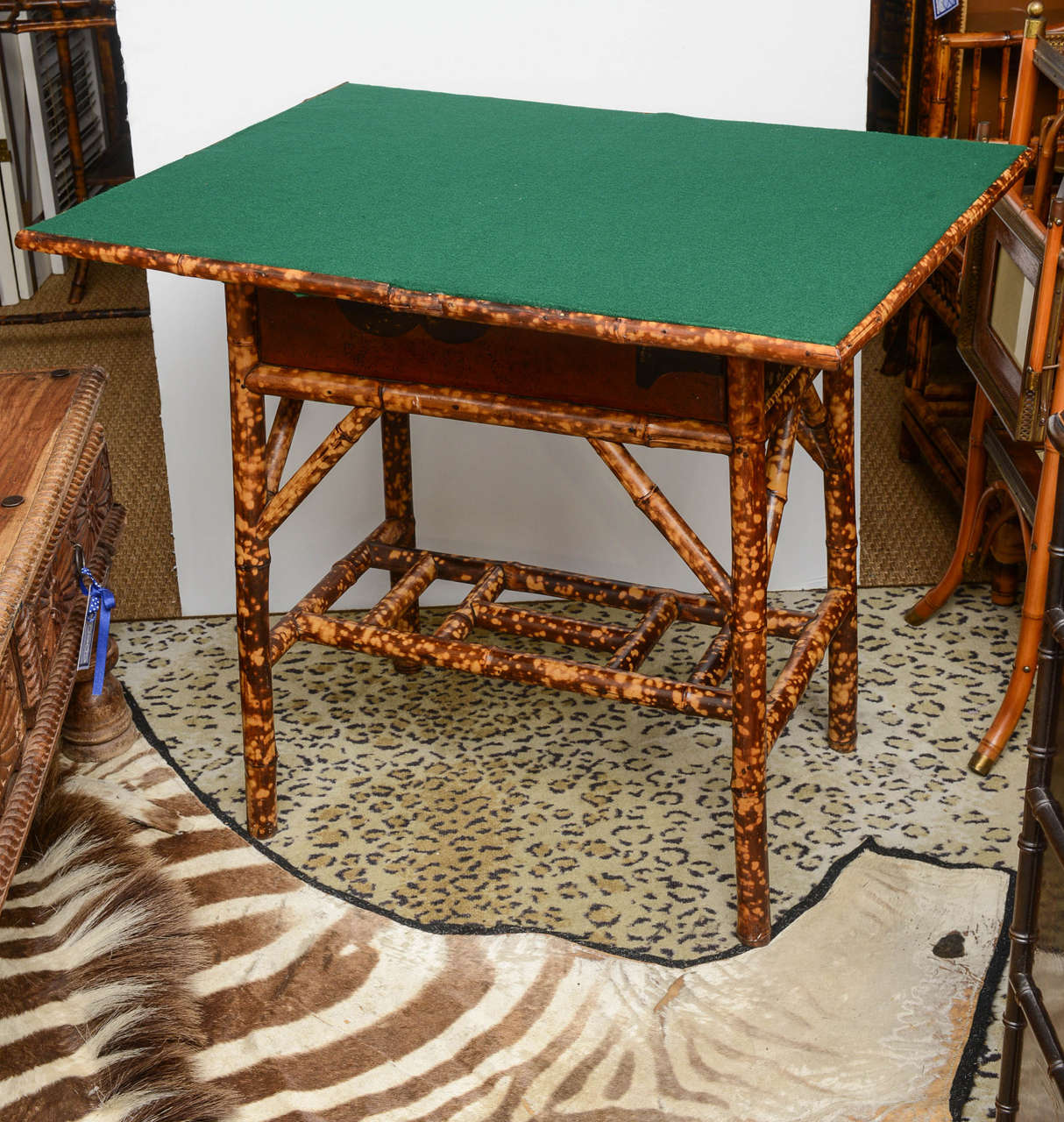 20th Century English Bamboo Game Table 5